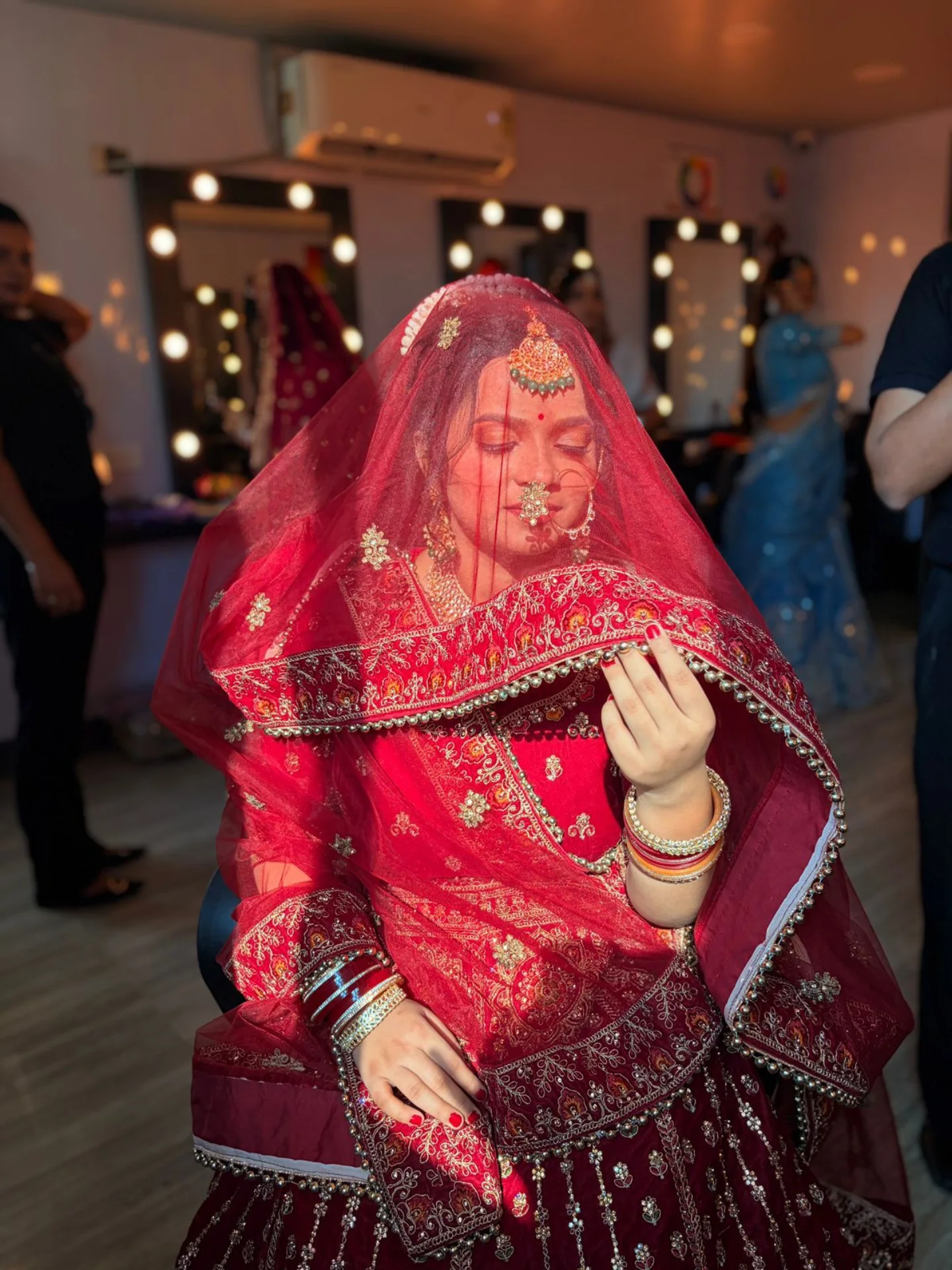 Red bridal with dupatta — Patna