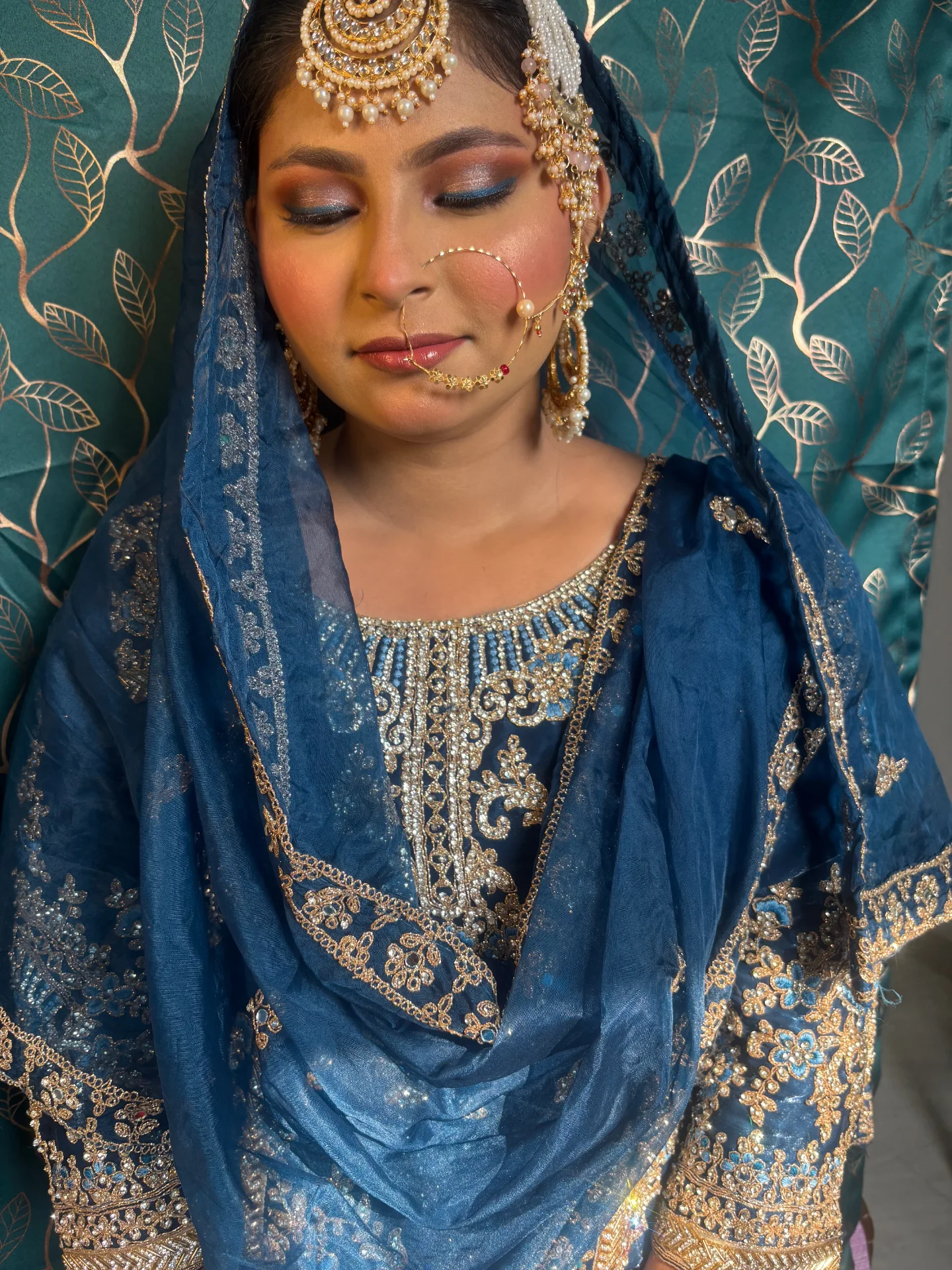 Blue bridal close-up detail — Patna