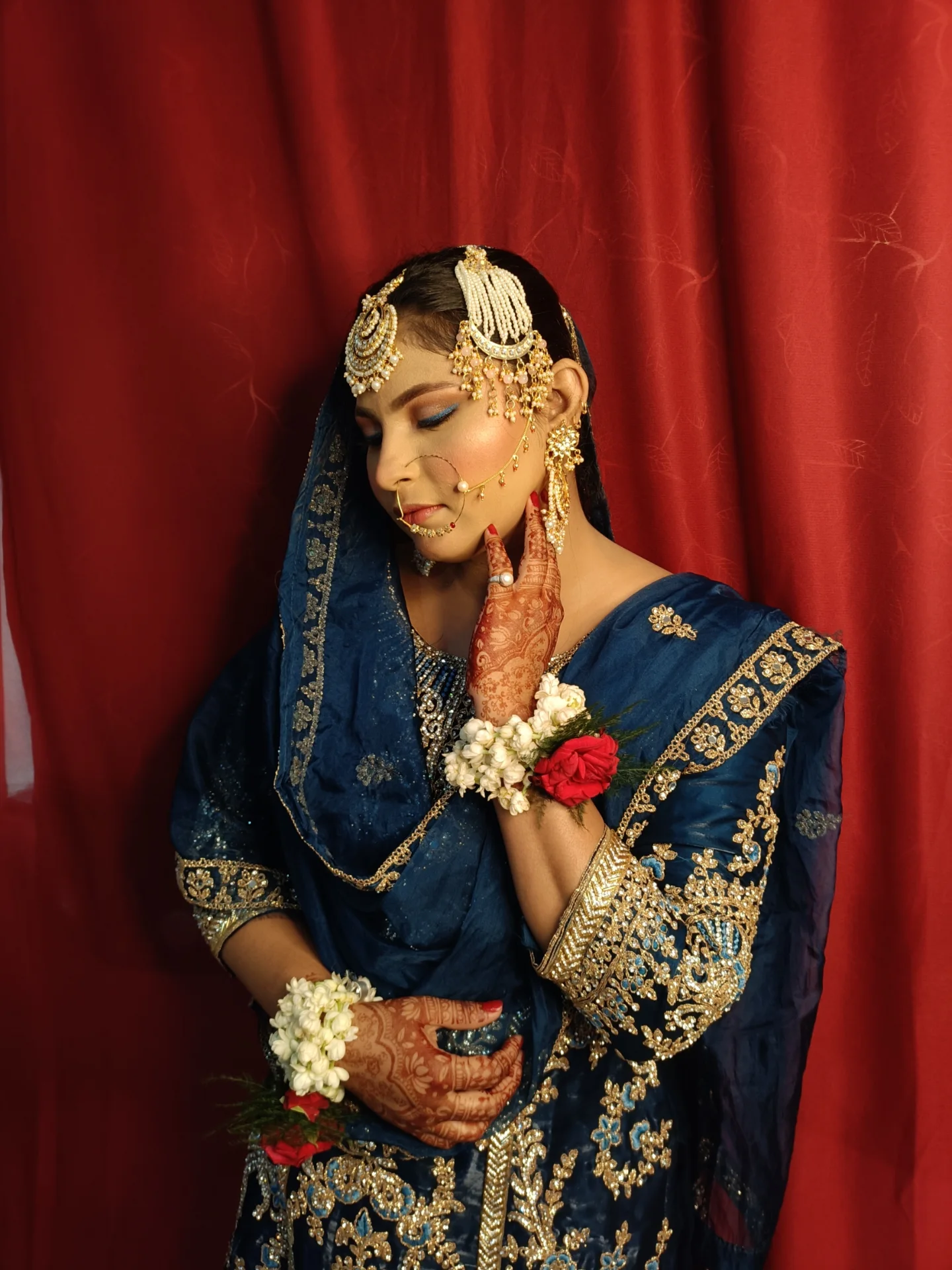 Blue bridal side profile — Patna